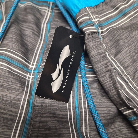 Cascade Sport Board Shorts Swim Trunks Mens Large Summer Beach Drawstring Pocket - Picture 7 of 8